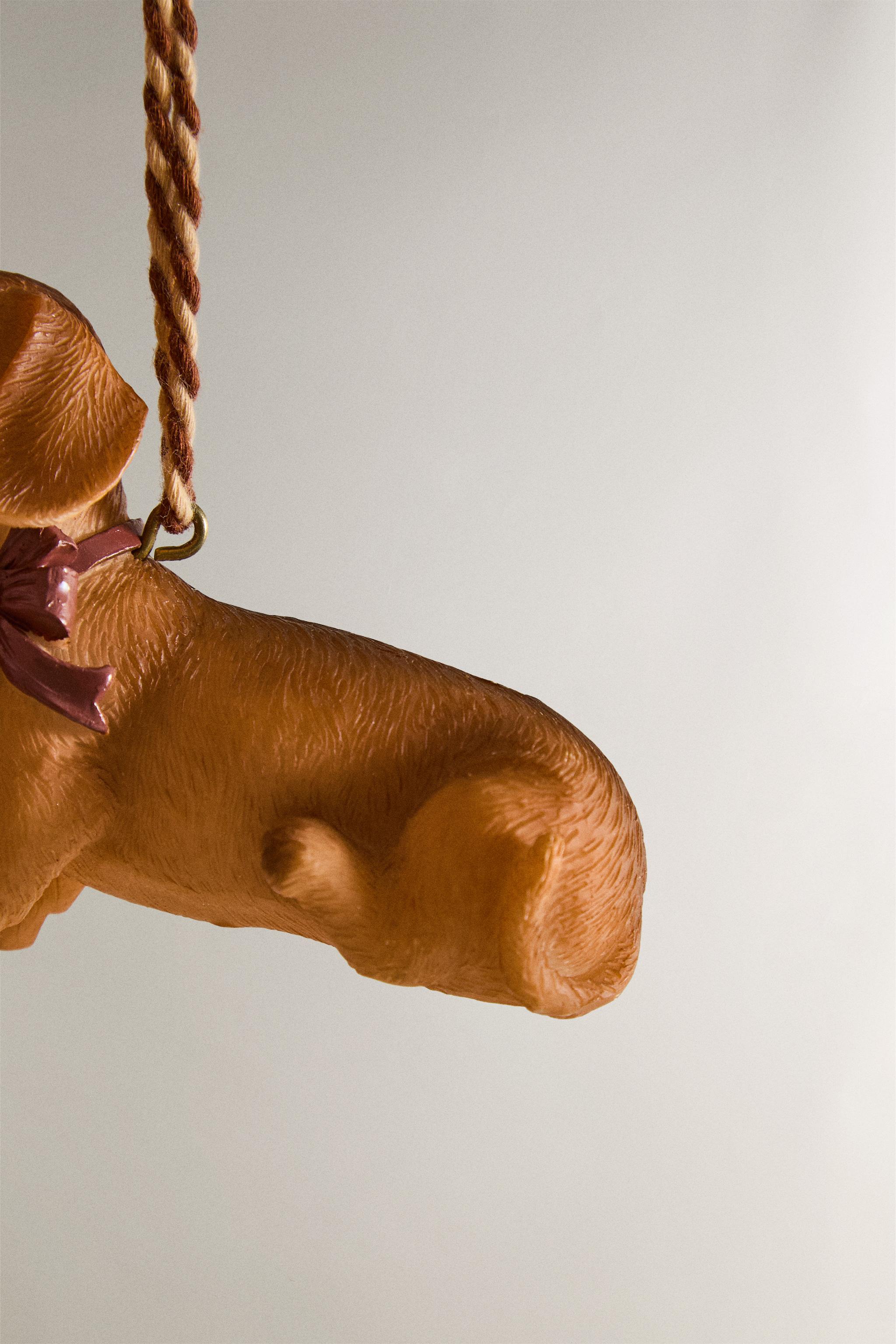 DOG WITH A LETTER CHRISTMAS TREE ORNAMENT
